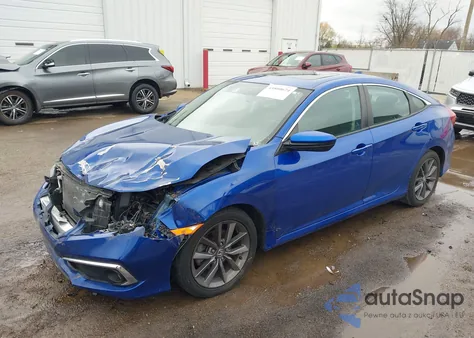 2020 Honda Civic Ex z USA, uszkodzony, nr VIN 19XFC1F38LE025037